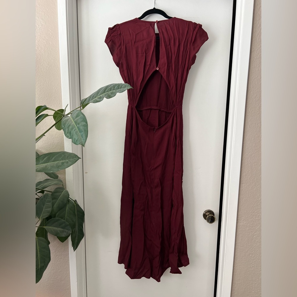 Reformation Gavin Dress, NWOT - Plum, size 6 - Picture 7 of 11